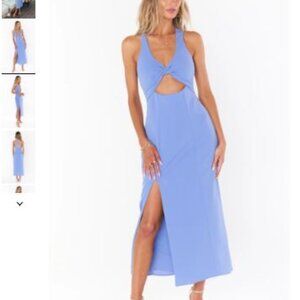 Show Me your Mumu Luca Midi Dress ~ Periwinkle Stretch